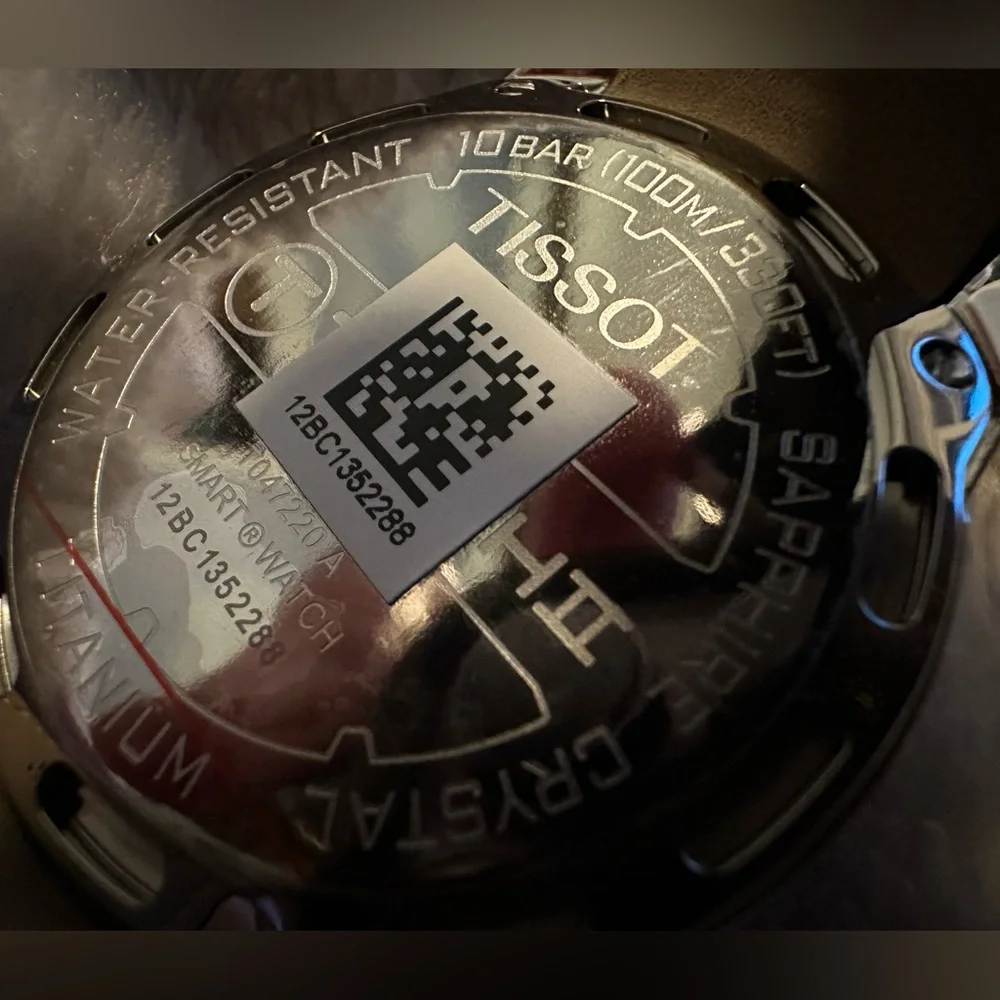 New with tags- Tissot Watch- T-Touch‎ II Titanium with mother of pearl